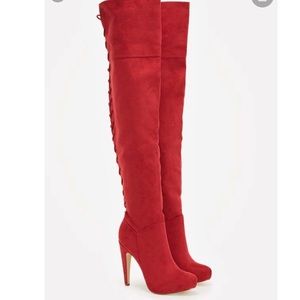 Just Fab thigh high boots